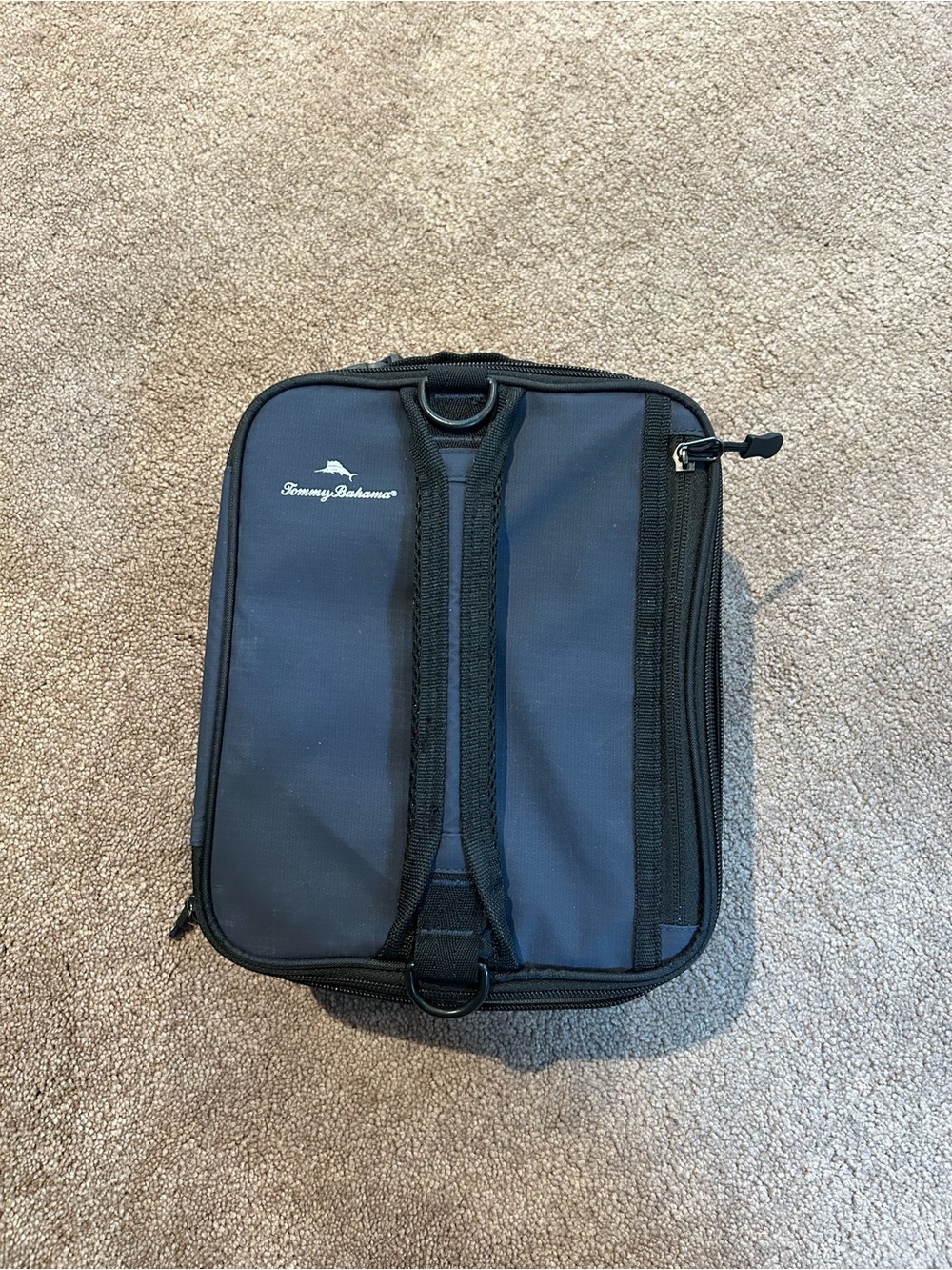 Tommy Bahama Navy expandable insulated lunch box cooler
